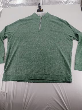 Men's Quarter-Zip Performance Sweater - Green Johnnie-O XXL